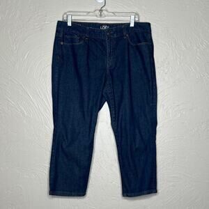 Ann Taylor Loft Curvy Cropped Jeans - Size 14